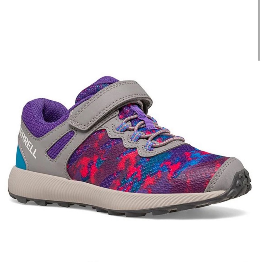 NEW Merrell Girl’s Nova 2 Sneaker in Gray/Multi size 7 Trail Running Reinforced